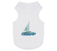 'Yacht On The Ocean' Pet Dog/Cat T-Shirt (PT00128383)