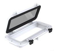 Yacht Porthole, 5mm Tempered Glass, Rectangular Skylight, Explosion-Proof Design, UV Resistant ABS, for Marine Boat