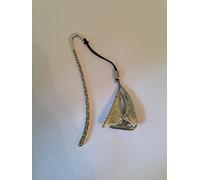 Yacht PP-T13 Pattern bookmark with cord 3D English pewter charm