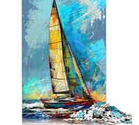 Yacht Racing Sport 1000 Piece Jigsaw Puzzle for Adults & Age 18 Years Up - Family Activity Jigsaw Puzzles Educational Games Difficult And Challenge (38x26cm)