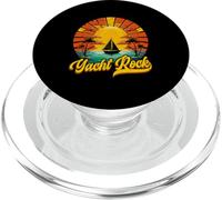 Yacht Rock 70s 80s Boating Vintage Sunset Palm Beach PopSockets PopGrip for MagSafe