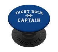 Yacht Rock Captain, Funny 70s Music Boating Sailing Retro PopSockets Adhesive PopGrip