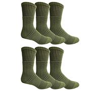 Yacht & Smith Men's Army Socks, Military Grade Socks Size 10-13, 6 Pairs Men's, One Size