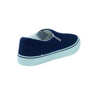 Yachtmaster Gusset Navy Easy to slip on with twin opening, Retro PVC sole text