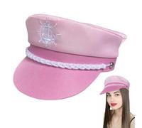 Yachts Captain's Hat - Sailing Captain Sailor Cap | Comfortable Accessories Adjustable Costume For Halloween Party Occasions Wedding Adults Outfit
