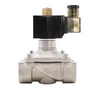 YACODLUL 1pcs Normally Open Electric Solenoid Valve,G3/8" to G2,Pneumatic Valve AC220V DC12V DC24V IP65(1-1/2")