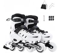 yacoxe Inline skates,Adjustable Inline Skates,adjustable light up inline skates,with Light Up Wheels - Inline Skates,for Girls Boys Adults Women Men Teenagers Beginners(A,M(35-38))