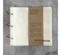 Yacriso Blank Fabric Sketchbook (Cotton), Portable Stitch Fabric Sketchbook, Spiral Bound Sketchbook, Art Journaling Fabric Sketchbook, for Linen Stitchbook for Drawing, Writing, and Scrapbooking (C)