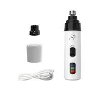 Yacriso Heusom Silent Groom Pro, Heusom Silent Groom Pro Nail Grinder, Heusom Dog Nail Cutter, Rechargeable Micro Precision Electric Dog Nail Clippers Pet Paws Grooming Smoothing Tool (A)