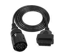 YACSEJAO 10Pin to 16Pin OBD2 Adapter Diagnostic Extension Cable Connector for Motorcycles, 1.5m