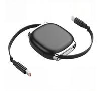YACSEJAO 240W Retractable USB-C Cable 1M/3.3FT Stretch Reel Design Adjustable Length Charger Cord with Laptop Phone Tablet Power & Data