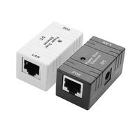 YACSEJAO 2PCS Single Port Passive PoE Adapter 5V-48V DC 96W | PoE Injector/Splitter/Combiner | 10/100Mbps Ethernet | Compact for Security Cameras/Solar Systems (A)