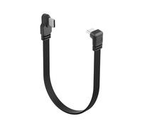 YACSEJAO 90 Degree USB C to USB C Cable,Right Angle USB Type C 2.0 Flat Data Cable 15cm/0.5ft Type C Male to Male Charging Short Cord for Phones, Laptop, Car Chargers (Side to Right Angle)