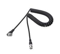 YACSEJAO BNC Cable 3G/HD SDI Coiled Cable BNC to Right Angle BNC Extension Connector Adapter for Video Security Camera CCTV Systems, Oscilloscope（Can Extend Up to 2M/6.6FT）