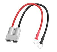 YACSEJAO Electric Forklift Charging Plug Cable 10AWG 50A Battery Quick Jumper Connector O-Type Terminal to Anderson SB-50