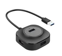 YACSEJAO Multi-Port USB Extender Splitter with Cable,4 Port USB 3.0 Hub for Mouse, Keyboard, U Disk,Laptop,PC (0.3m/0.9ft)