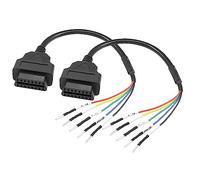 YACSEJAO OBD2 16 Pin Female Connector 1FT OBD2 to 5Pin Jumper Tester Cable Universal Pigtail DIY Mobley Adapter for Motorcycle Car Truck