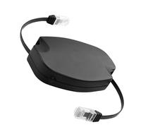 YACSEJAO Retractable Cat6 Ethernet Flat Cable,6.6FT Adjustable CAT6 RJ45 Lan Network Cable 1Gbps Shielded Flat Ethernet Cord