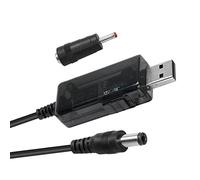 YACSEJAO USB 5V to 9V/12V Step Up Cable 2.6FT/0.8M USB to 9v, 5v to 12v Step Up Step Up Voltage Converter with DC Jack 5.5 x 2.1mm(3.5 x 1.35mm)