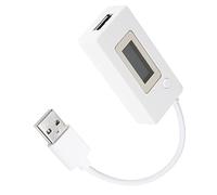 YACSEJAO USB Volatage/Amps Power Meter Tester Multimeter Digital Multimeter USB 2.0 Multifunctional Electrical Tester Capacity with Dual USB Ports LED Display