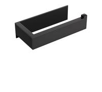 YACVCL Matte Black Toilet Roll Holder Self Adhesive SUS304 Stainless Steel Toilet Paper Holder Wall Mounted No Drill Widening Strong Adhesiveness Tissue Roll Holders for Bathroom Kitchen Washroom