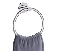 YACVCL Towel Holder Bathroom Towel Ring, Chrome Hand Towel Bar, Stainless Steel Towel Rack Wall Mounted, Round Towel Hanger for Kitchen Lavatory