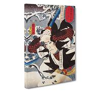 Yada Gorosaemon Suketake by Utagawa Kuniyoshi Canvas Print | Gallery Wrapped 30mm Frame Wall Art | 30x20 inches | Ready to Hang | Modern Picture | Living Room Bedroom Lounge Office