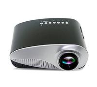 YADECL LED Mini Portable Home Media Player 800 Lumens Support 1080P Playback Compatible USB Projector (Color : Svart)