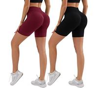 YADIFEN Gym Shorts for Women Butt Scrunch Booty Shorts Seamless Cycling Short Ladies Yoga Sexy Hip Lifting Tummy Control Short for Sport Joggers Workout S