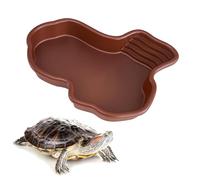 Yadiraom Turtle Water Bowl, Reptile Water Bowl, Reptile Bath Tub, Turtle Bath Pool for Garden, for Variety of Reptiles such as Turtles, Horned Frogs, Lizards