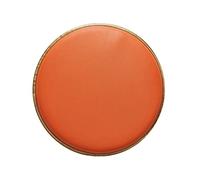 Yadlan Garden Chair Seat Pads Waterproof, Round Bistro Circular Chair Cushion, Dining Room Chair Pads with Non Skid Bottom and Zipper, Seat Cushions with Thicker Memory Foam Filling Orange-40cm