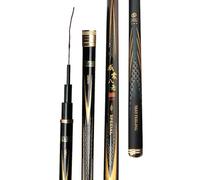 YADLCR 2.7m-8.1m Fishing Rod Super Light Hard Freshwater Saltwater Rod Carbon Telescopic Fishing Hand Pole for Carp(5.7m)