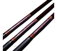 YADLCR Carbon 6H Fishing Rod Super Light and Super Hard 3.6M-8.1M Telescopic Fishing Rod Black Pit Competition(4.8m)