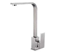 YADLCR Sink Mixer Tap kitchen Tap, brushed matte surface, 360 ° swivel tap, single lever mixer tap, 304 stainless steel Cold and Hot Mixer Tap, high square outlet for dishwasher middle layer