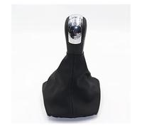 YADLIUASA Car Gear Knob for Skoda for Octavia 2 A5 A6 2004-2013 Car Gear Shift Knob Chrome Leather Lever Gaitor(B)