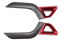 YADLIUASA Car Interior Center Console for Ranger for Everest 2023 Car Cover Trim Center Console Line Gear Shift Decorative ABS(Black red 4pcs)