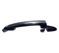 YADLIUASA Sliding Exterior Handle for Hyundai Santa Fe 2007-2012Car Door Handle Repair Black Chrome Front Rear Left Right Exterior(Rear Right)