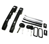 YADLIUASA Sliding Exterior Handle for VW Golf for Jetta Car Side Loading Door Handle Repair Front Rear Left Right Outer with Keys(Front Left Right)