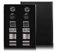 YADOCA 4-6 Pairs Copper Classic Cufflinks Set for Men Wedding Business Birthday Father's Gifts with Box