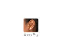YADOCA 4 Pairs Titanium Stud Earrings for Women Implant Grade Titanium Flat Back Earrings Cubic Zirconia Nickel Free Earring Hypoallergenic for Sensitive Ears 3/4/5/6mm, 1