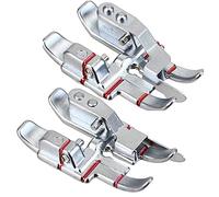 YaDu Pack of Pfaff Stitch-in-The-Ditch Presser Foot and Pfaff Sewing Machine Snap-on 1/4in. Presser Foot w/Edge Guide