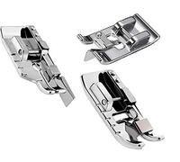 YaDuSewing Co. Ltd. 3pcs Sewing Machine Presser Foot Set: YD2274 - Stitch in Ditch, Professional Overcast, 1/4" Quilting / Patchwork Feet for Low Shank Singer, Brother & More
