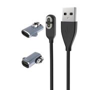 Yaekea 2Pack USB-C Adapter with 1Pack USB-A Charger Cable for Shokz Headphones Magnetic Cord Compatible with Aftershokz Aeropex(AS800)/OpenComm(ASC100SG), Shokz OpenRun Pro(S810)/OpenRun-3.3FT(1M)