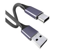 Yaekea 3.3FT Mini USB Cable Compatible with Garmin GPS, Canon/Nikon Camera, PS3 Controller, Blue Yeti Microphone, Texas Instruments Calculator, Gopro Hero, Dash Cam Two-Tone Braided Mini Cable