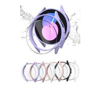 Yaekea 6+6 Pack Accessories Compatible with Samsung Galaxy Watch 5/4/FE Screen Protector Case 40mm + HD Ultra-thin Tempered Protective Film, Hard PC Bumper Waterproof Face Cover Set for Galaxy Watch 5