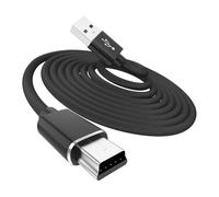 Yaekea 6.6FT Mini USB Cable Compatible with Garmin GPS, Canon/Nikon Camera, PS3 Controller, Blue Yeti Microphone, Texas Instruments Calculator, Gopro Hero, Dash Cam Black Braided Mini Cable