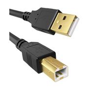 Yaekea USB A to USB 2.0 B Printer Cable Designed for HP Epson Canon Brother Dell Lexmark Xerox Samsung Oki USB Midi Cable for Scanner/Midi Keyboard/Digital Piano/DAC Decoders and More-5FT