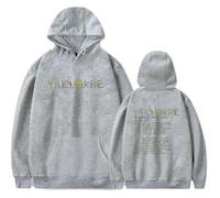 Yaelokre Foreword Europe Tour Merch Hoodie Long Sleeve Merch Unisex Pullover Sweatshirt For Fan (GREY,3XL)