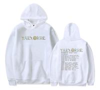 Yaelokre Foreword Europe Tour Merch Hoodie Long Sleeve Merch Unisex Pullover Sweatshirt For Fan (WHITE,M)