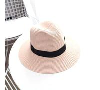 Yaepoip Classic Panama Handmade Hat, Authentic Hat Handwoven Straw Fedora (Pink,10 Years)